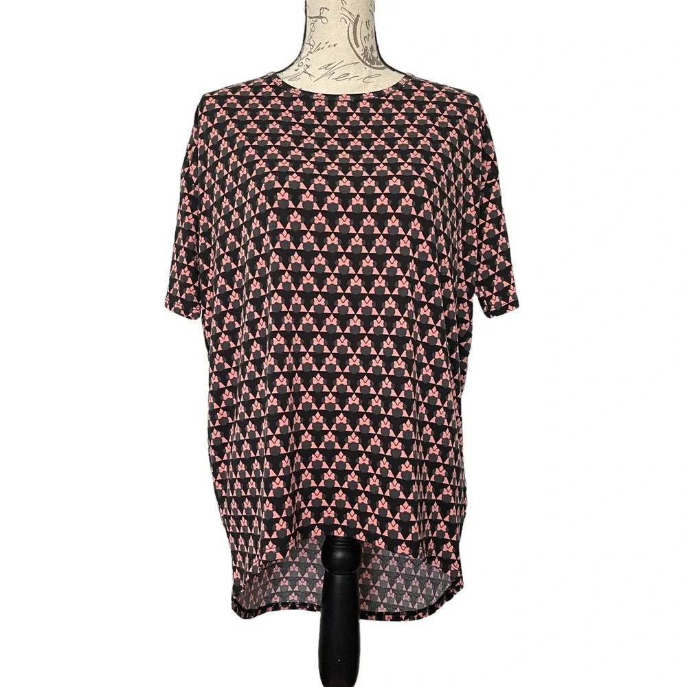 LulaRoe Irma Disney Minnie Mouse‎ Print Oversized Shirt Size XXS NWT